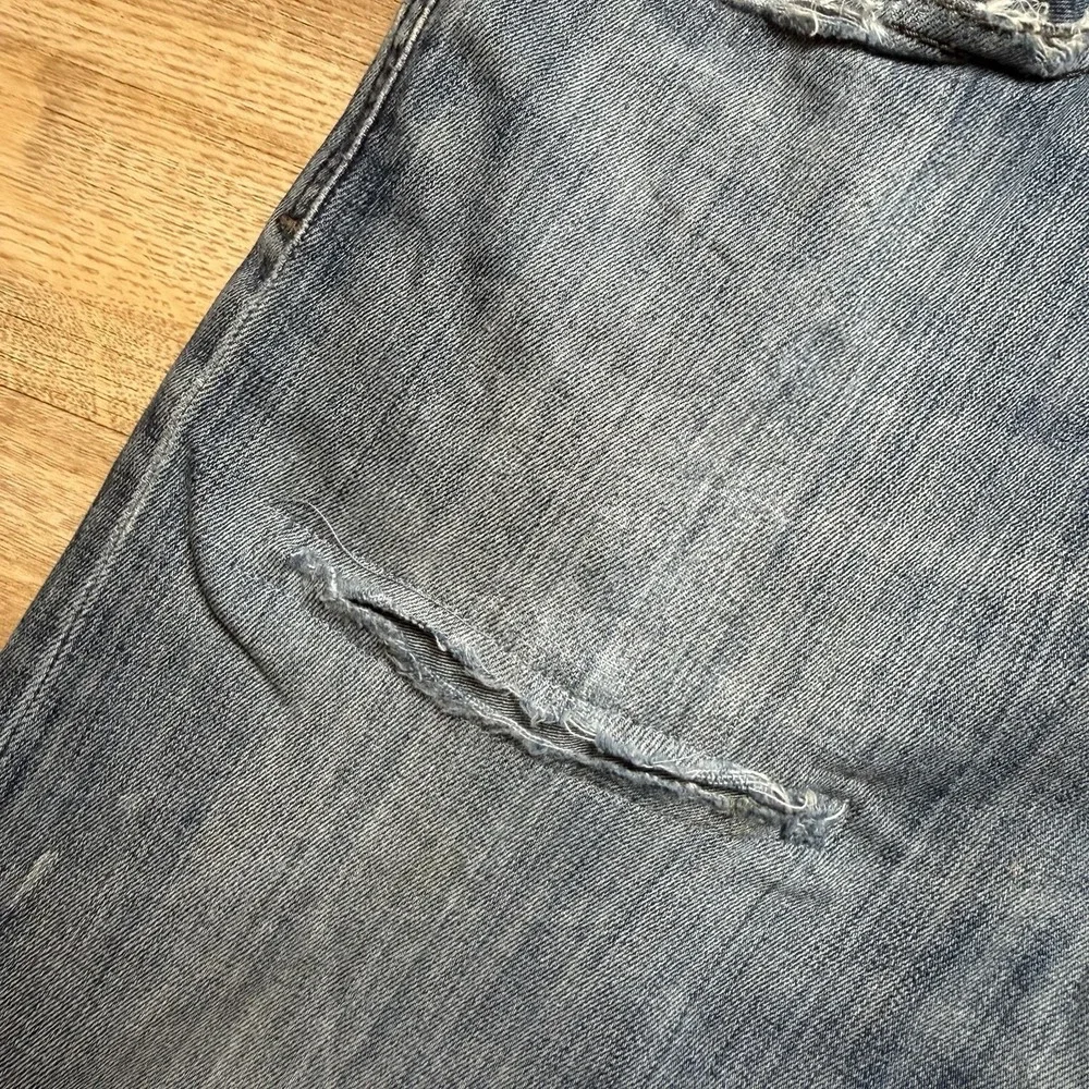 Diesel Waykee Jeans Men 30x32 Blue Straight Leg Stretch Medium‎ Wash Distressed